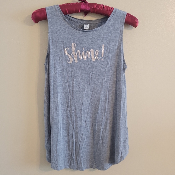 4/$15 SALE Old Navy | SHINE gray Soft Tank Top Small EUC - Picture 1 of 7